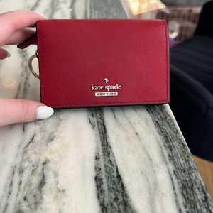 Kate spade red wallet
